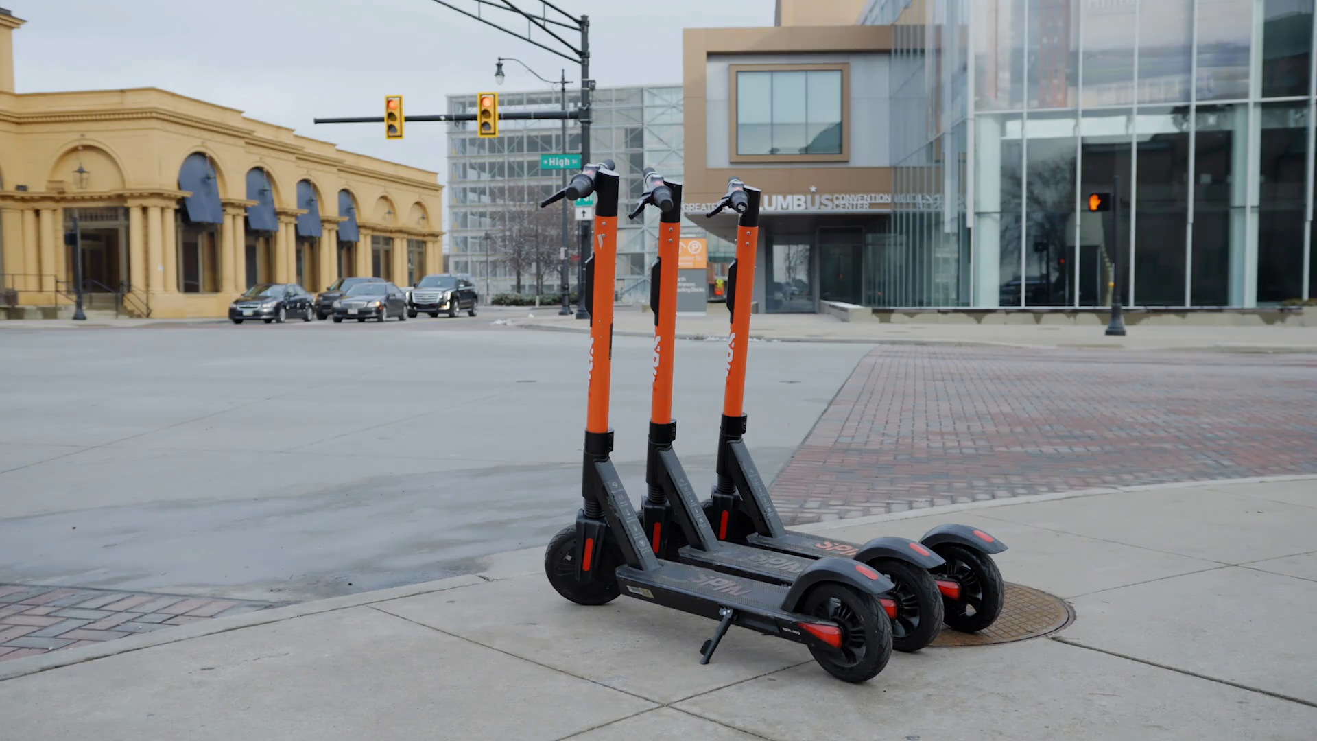 Scooter Rentals In Downtown Columbus Ohio Stock Footage SBV346671398