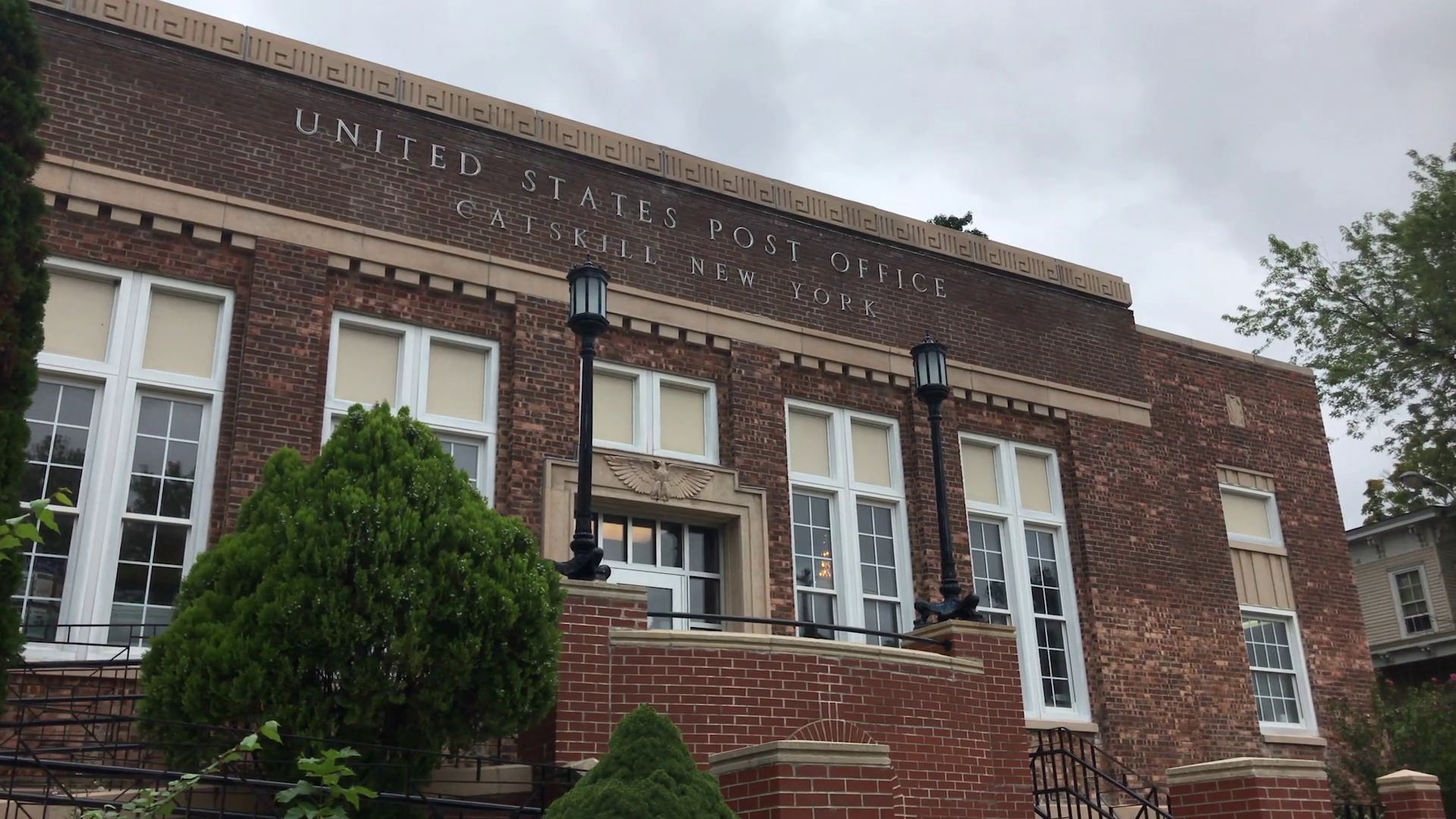 United States Post Office In Catskill New Stock Footage SBV333073004