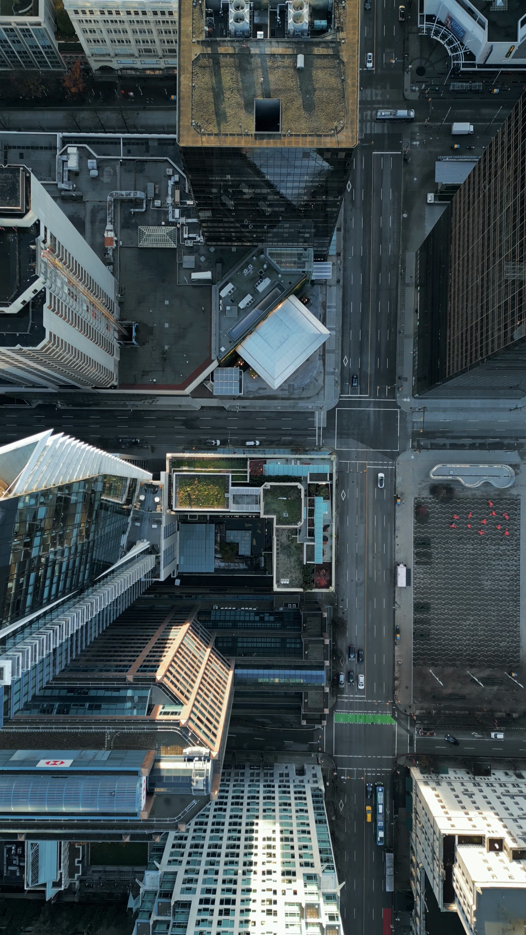 Aerial Birds Eye Overhead Top Down View Of Stock Footage SBV-353107874 ...