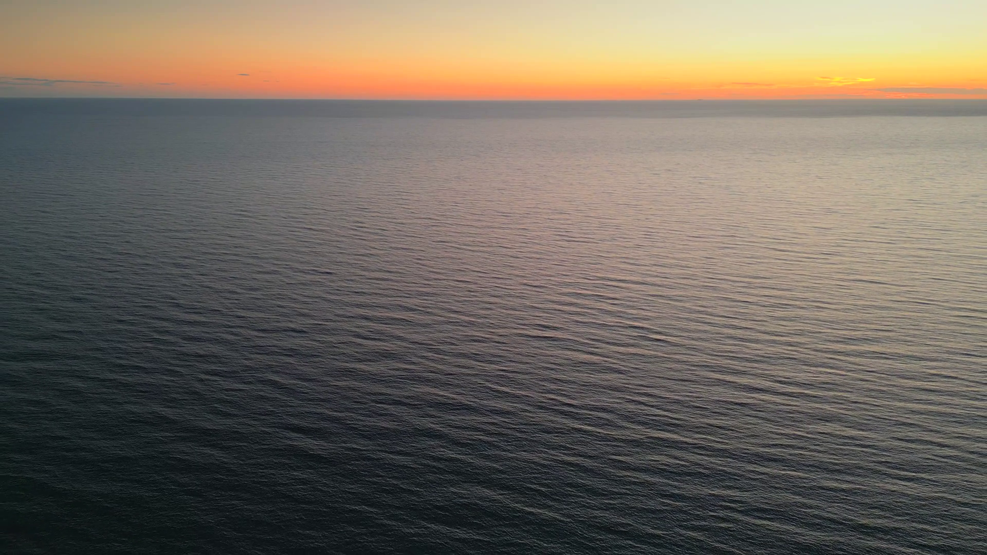 Aerial View Of Sunset Horizon Over Sea Stock Footage SBV-353391120 ...