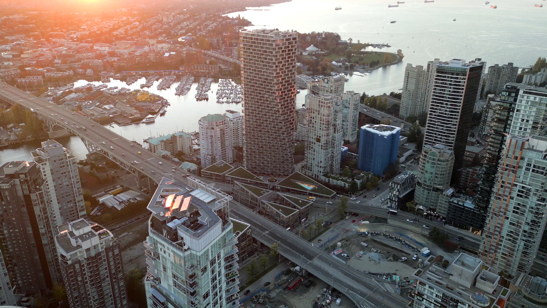 Aerial View Of In Downtown Of Vancouver At Stock Footage SBV-348673490 ...