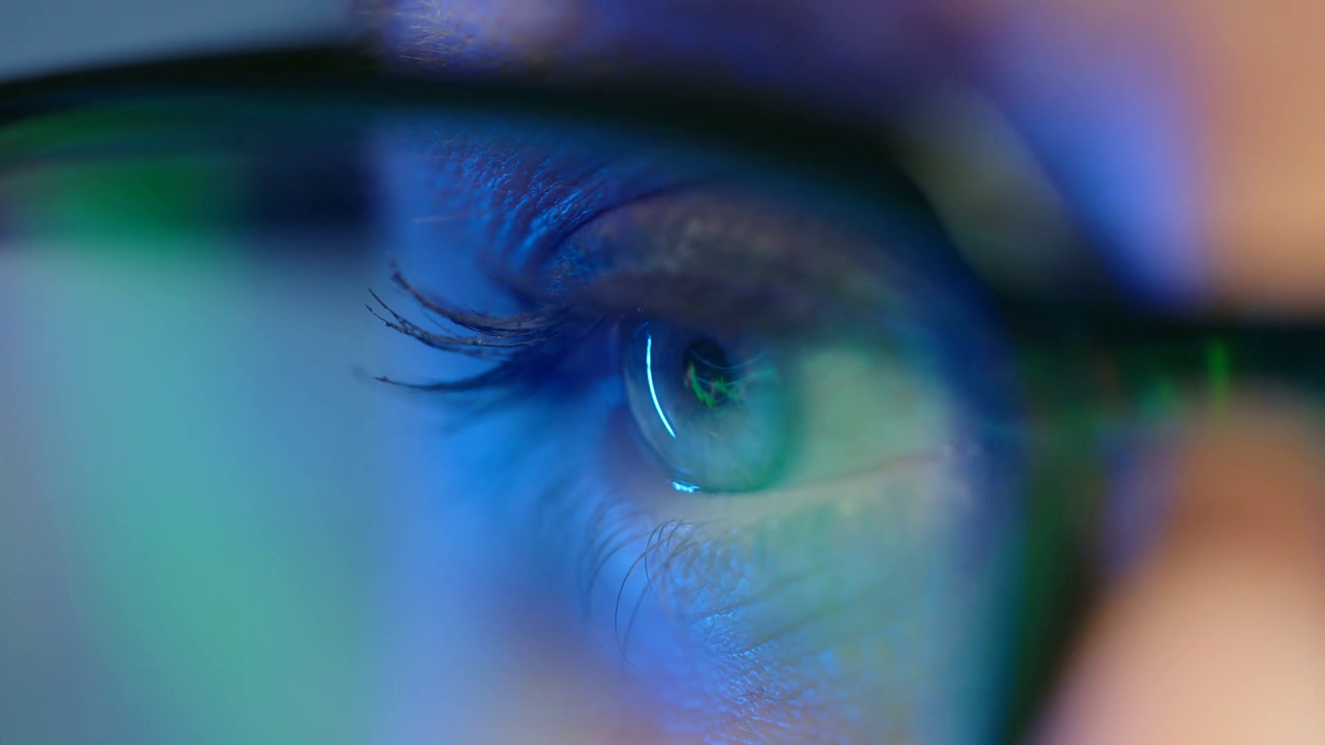 Woman In Looking On Monitor Working With Stock Footage SBV-348755878 ...