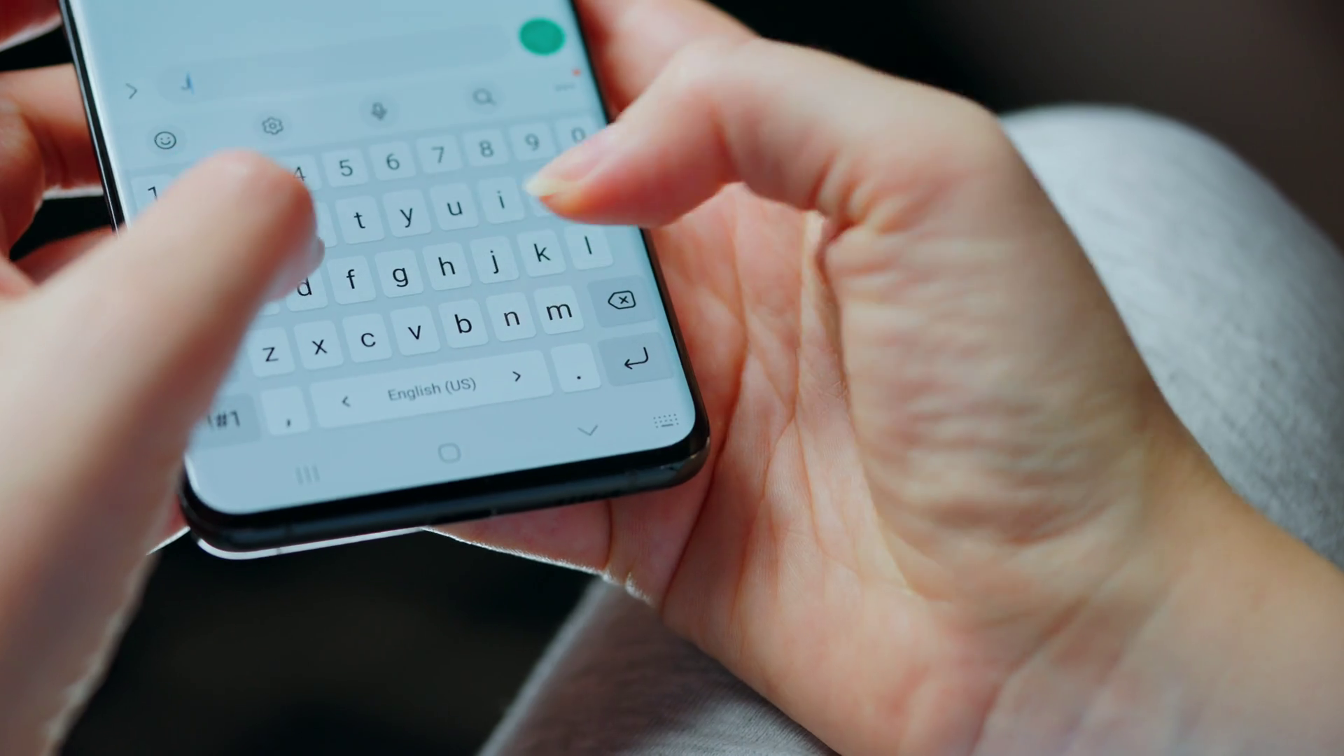 Female Hands Typing Text On Smartphone Stock Footage SBV-348817383 ...