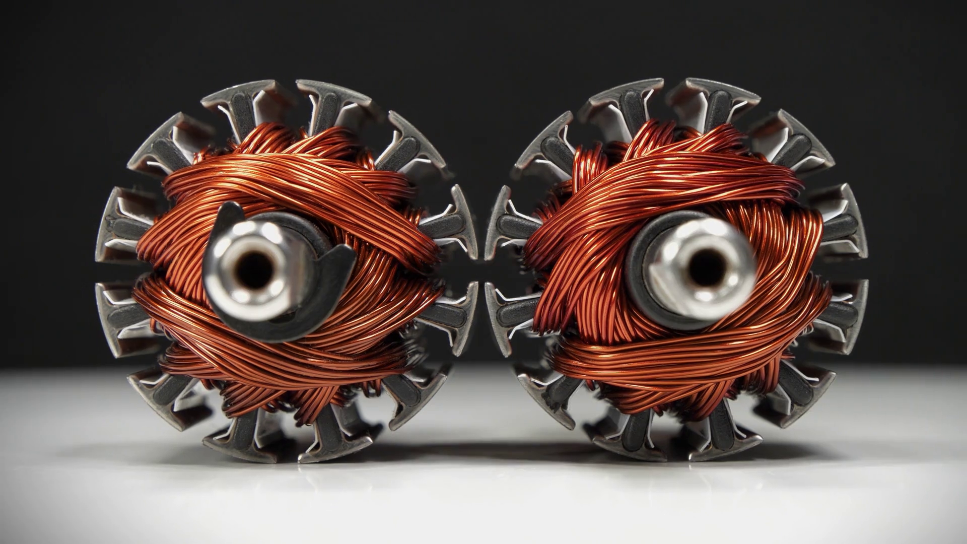 Rotors Of Electric Motors With Copper Coil Stock Footage SBV-352545049 ...