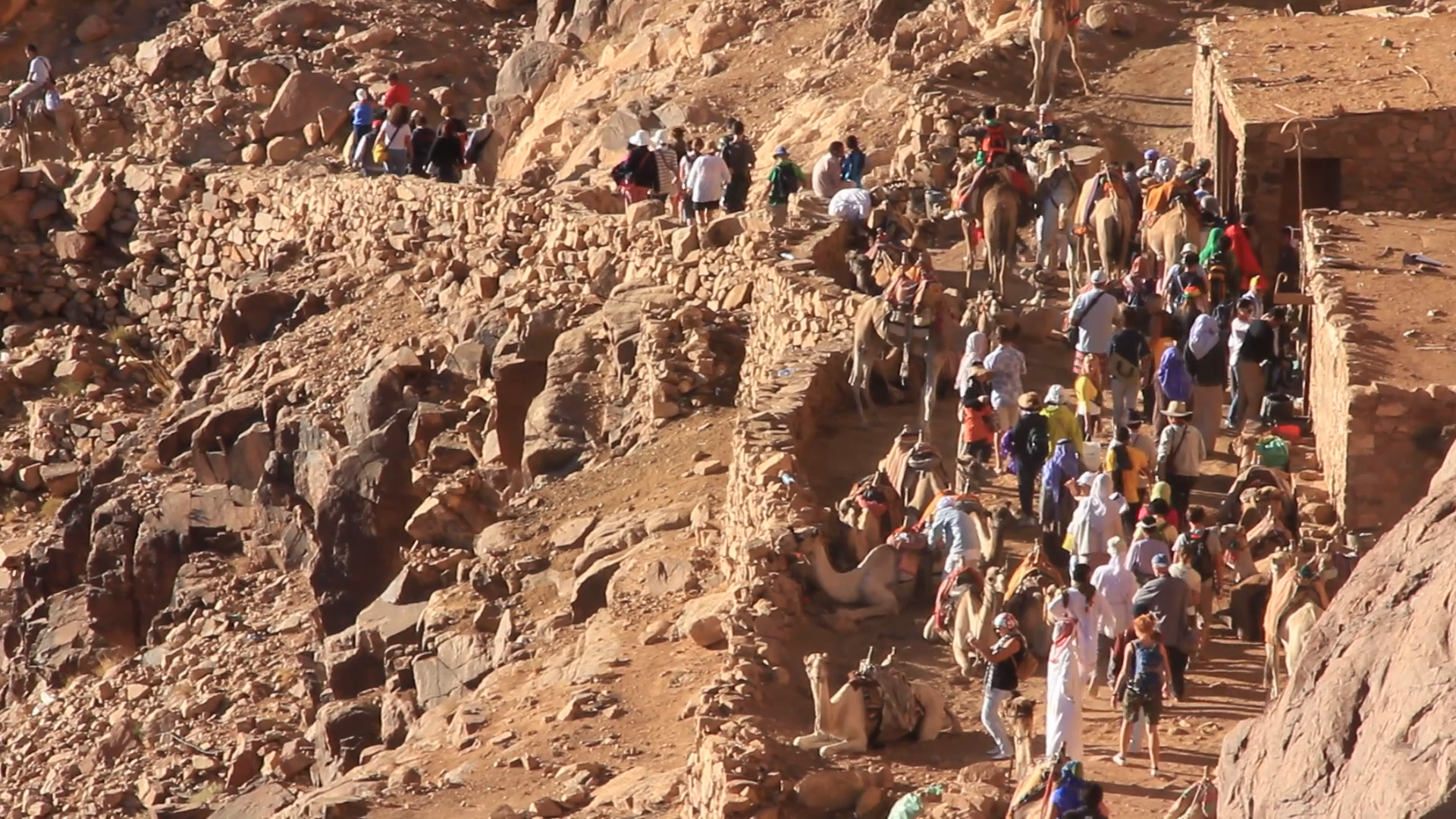 Pilgrims on Moses Mountain, Sinai Peninsula, Egypt. Mount Pilgrims on Moses Mountain, Sinai Peninsula, Egypt. Mount