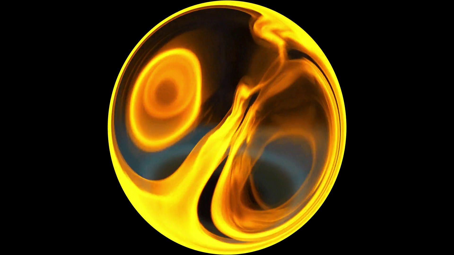 Expanding Yellow Sphere With Fire Inside Stock Motion Graphics SBV ...