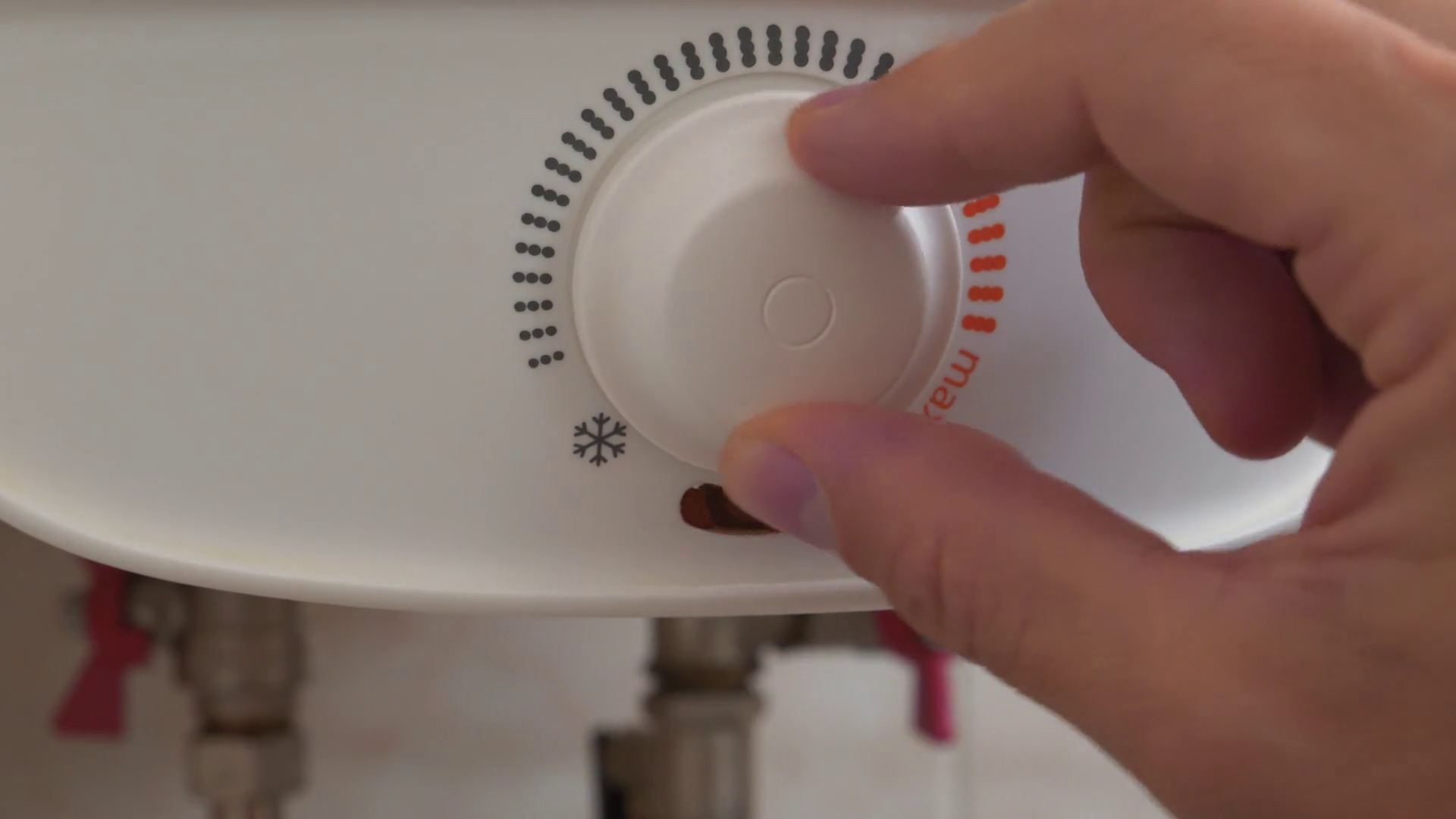 Regulator Heating Cold Water In Boiler Man Stock Footage SBV-352964394 ...