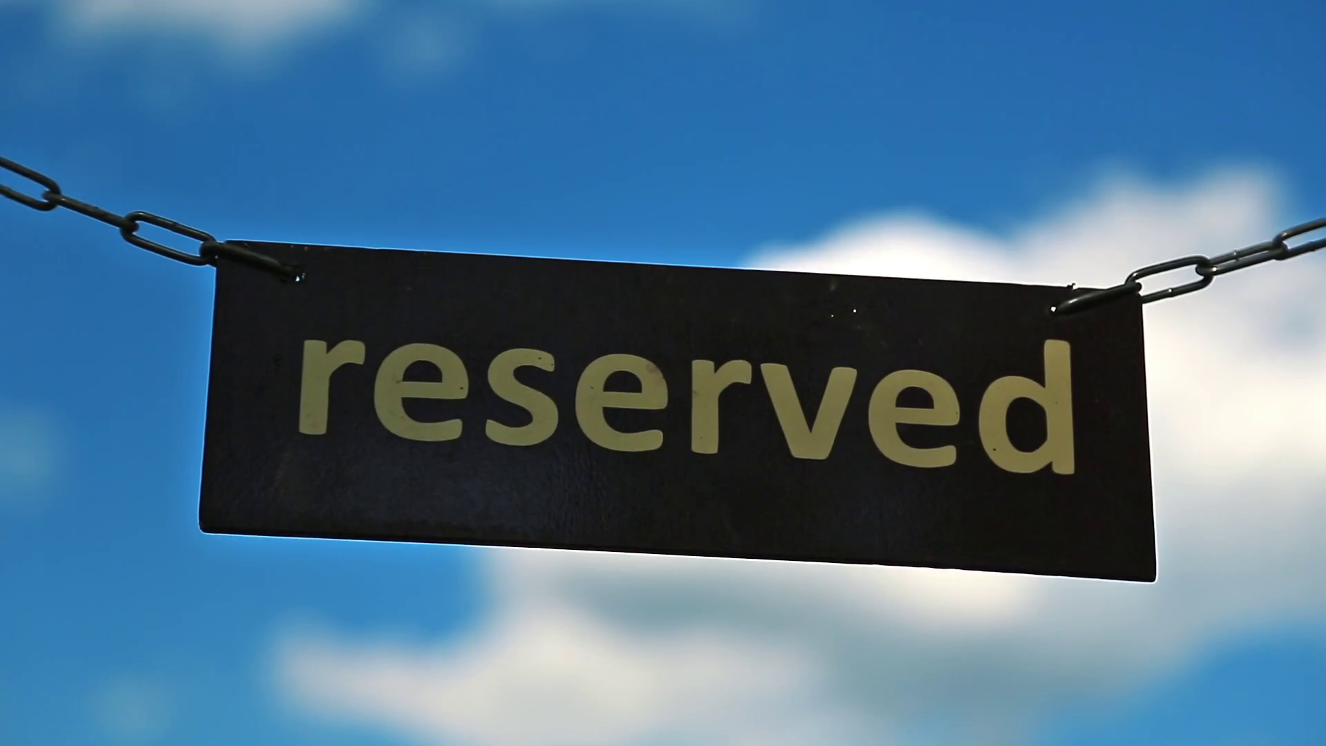 Access To Paradise Reserved Plate With Word Stock Footage SBV-317555006 ...