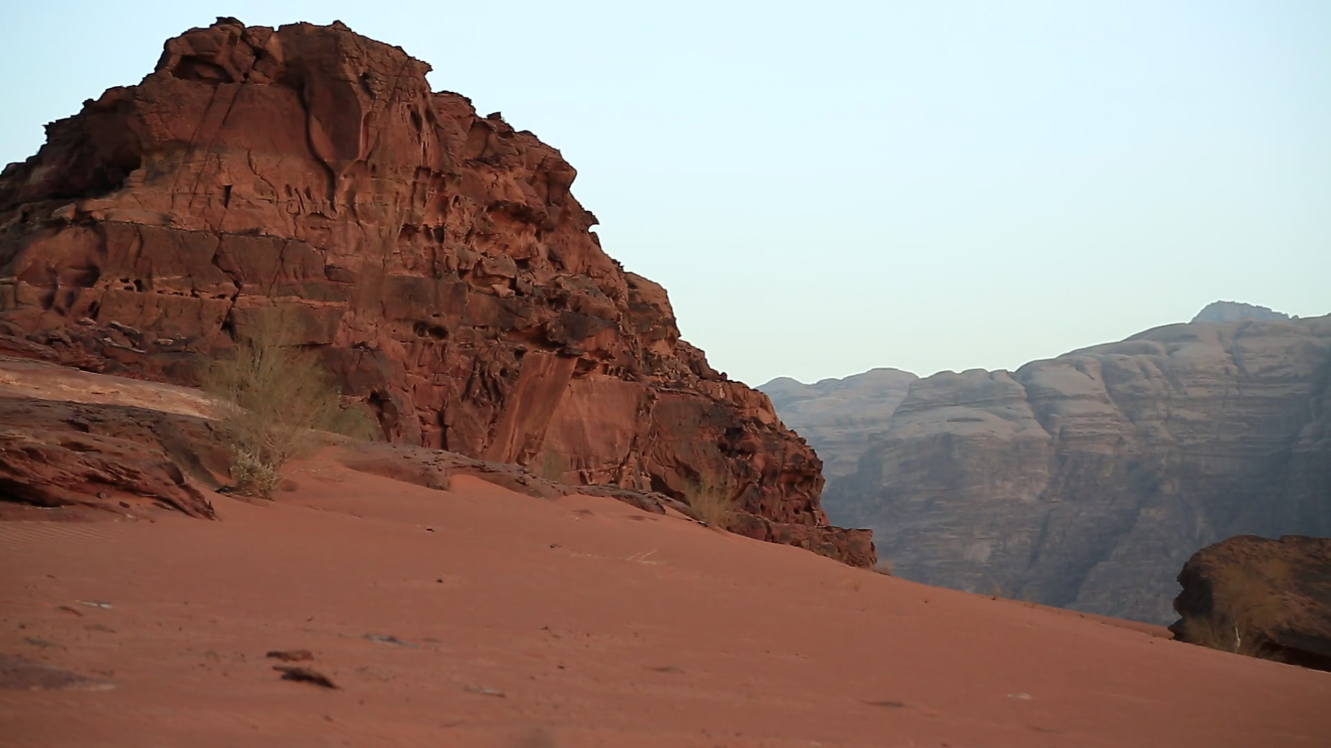 Beautiful View Of Wadi Rum Desert In Stock Footage SBV314662516