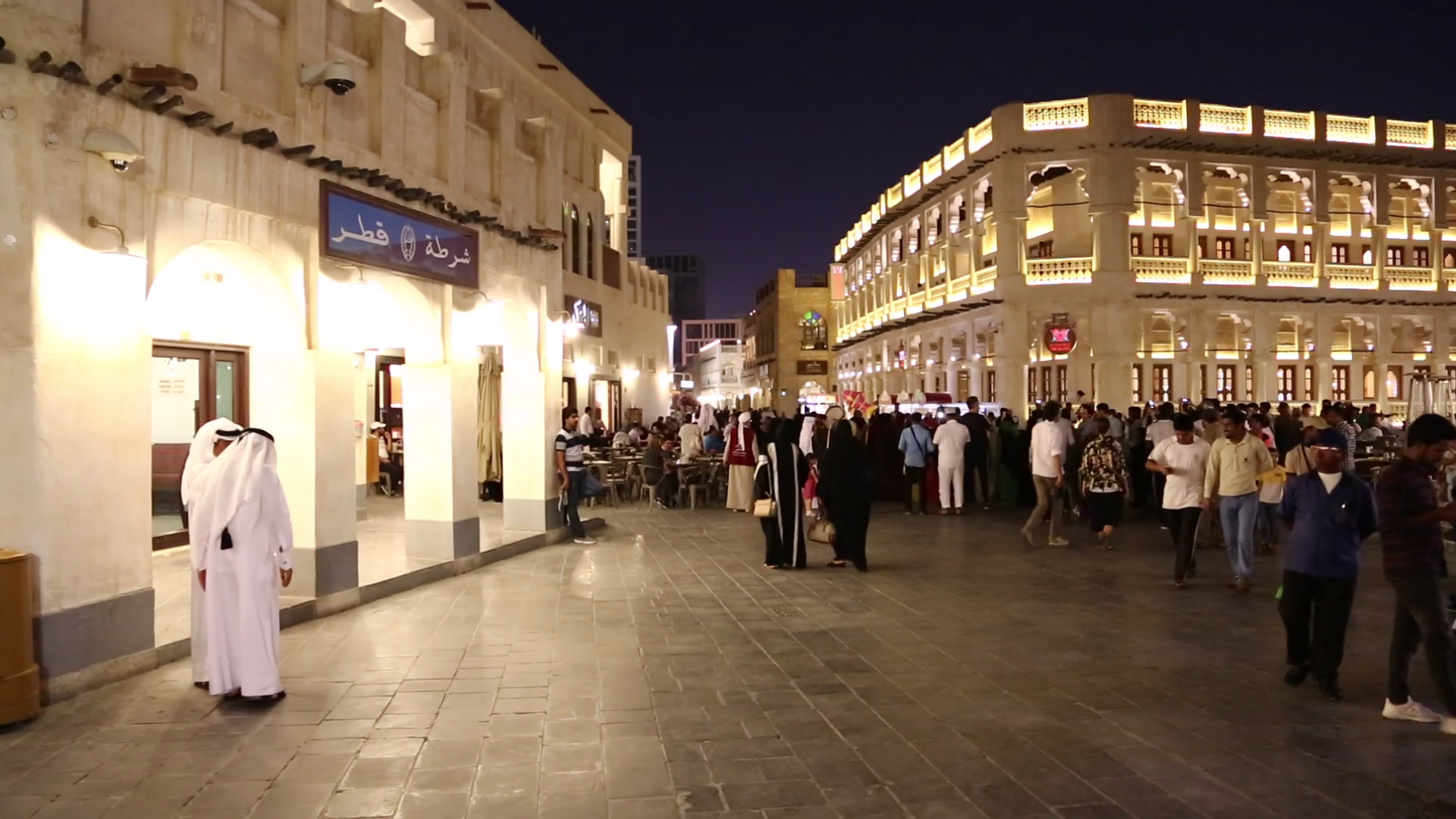 QATAR, DOHA, MARCH 22, 2018 People at Souq Waqif or the standing