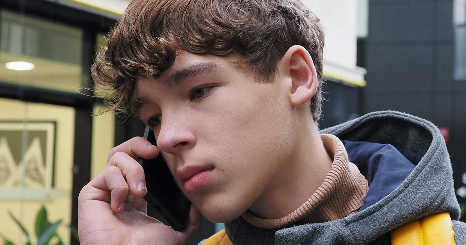 Serious Teenage Student Making Phone Call Stock Footage SBV-352007911 ...