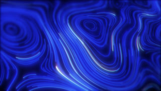 Seamlessly looping animation of glowing blue white lines moving in a fluid, swirling pattern. Abstract background representing data flow