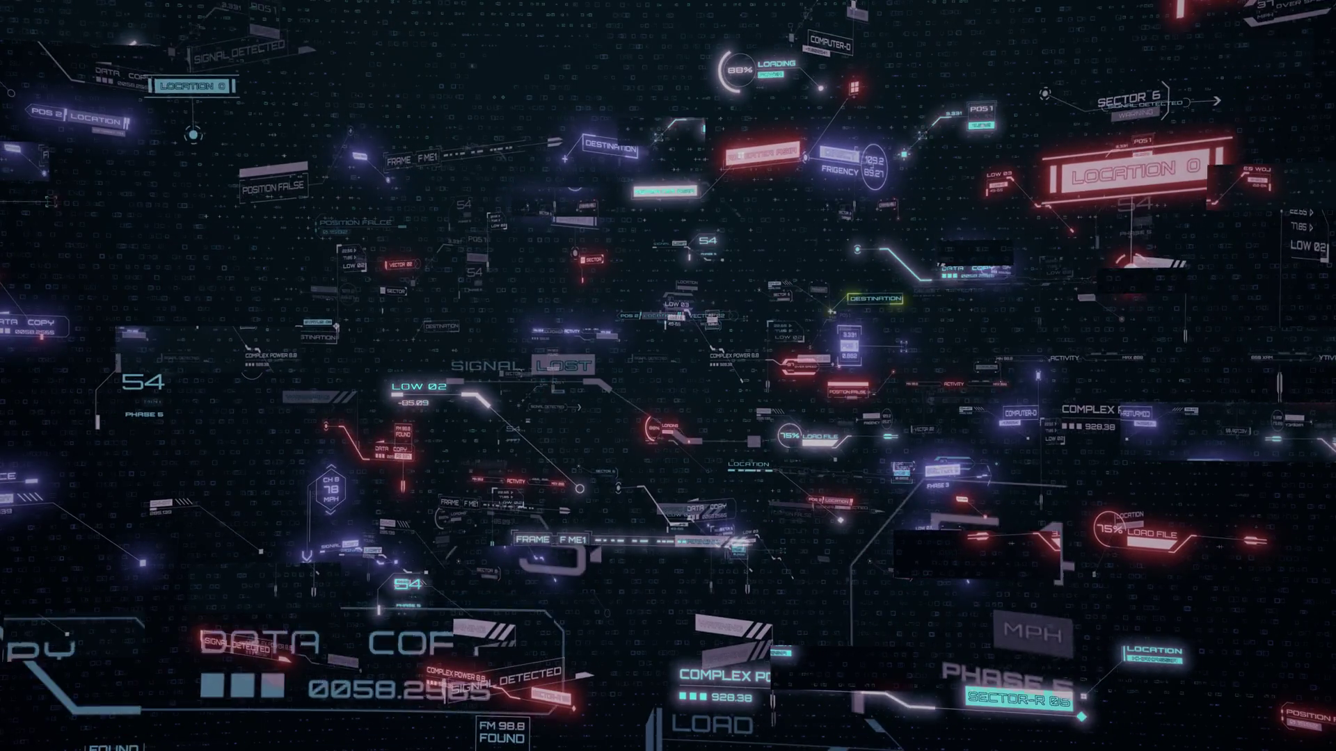 Futuristic Cg Animation With Looping Hud Stock Motion Graphics SBV ...