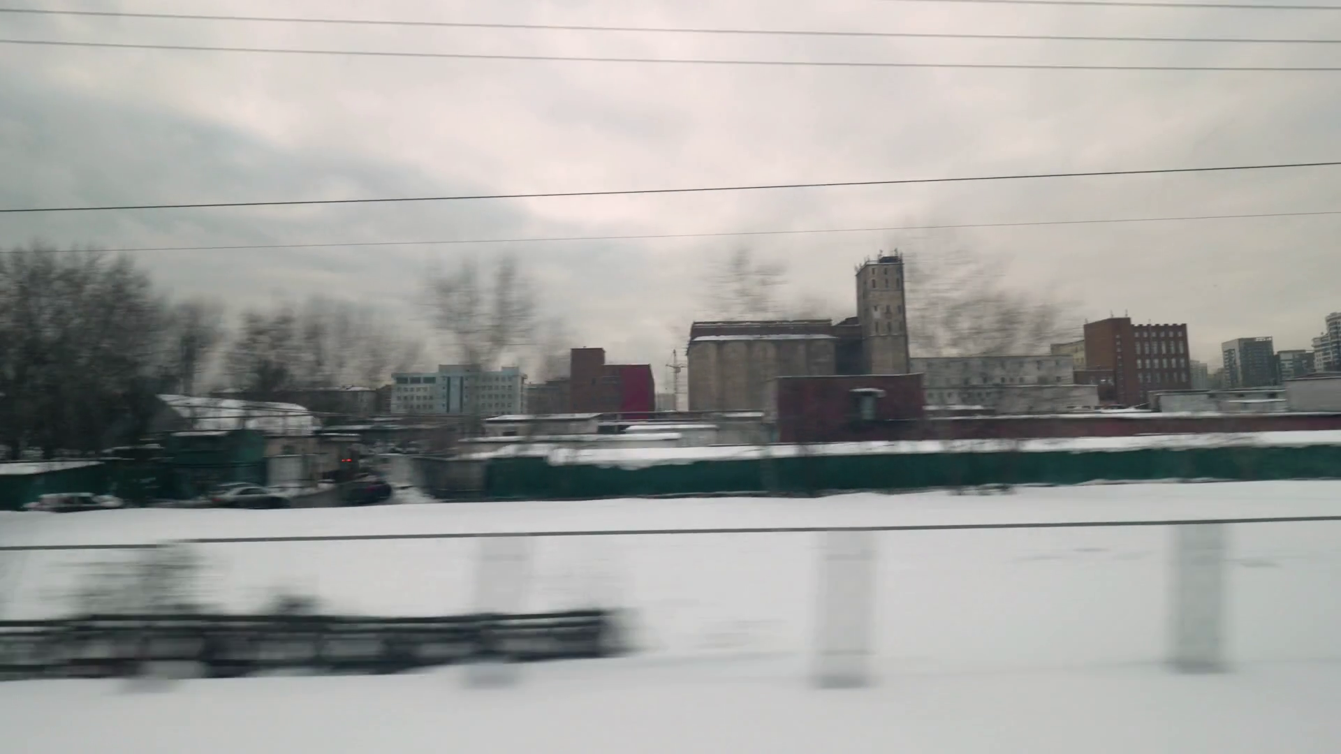Train Journey From Moscow Viewing Houses Stock Footage SBV-337995979 ...