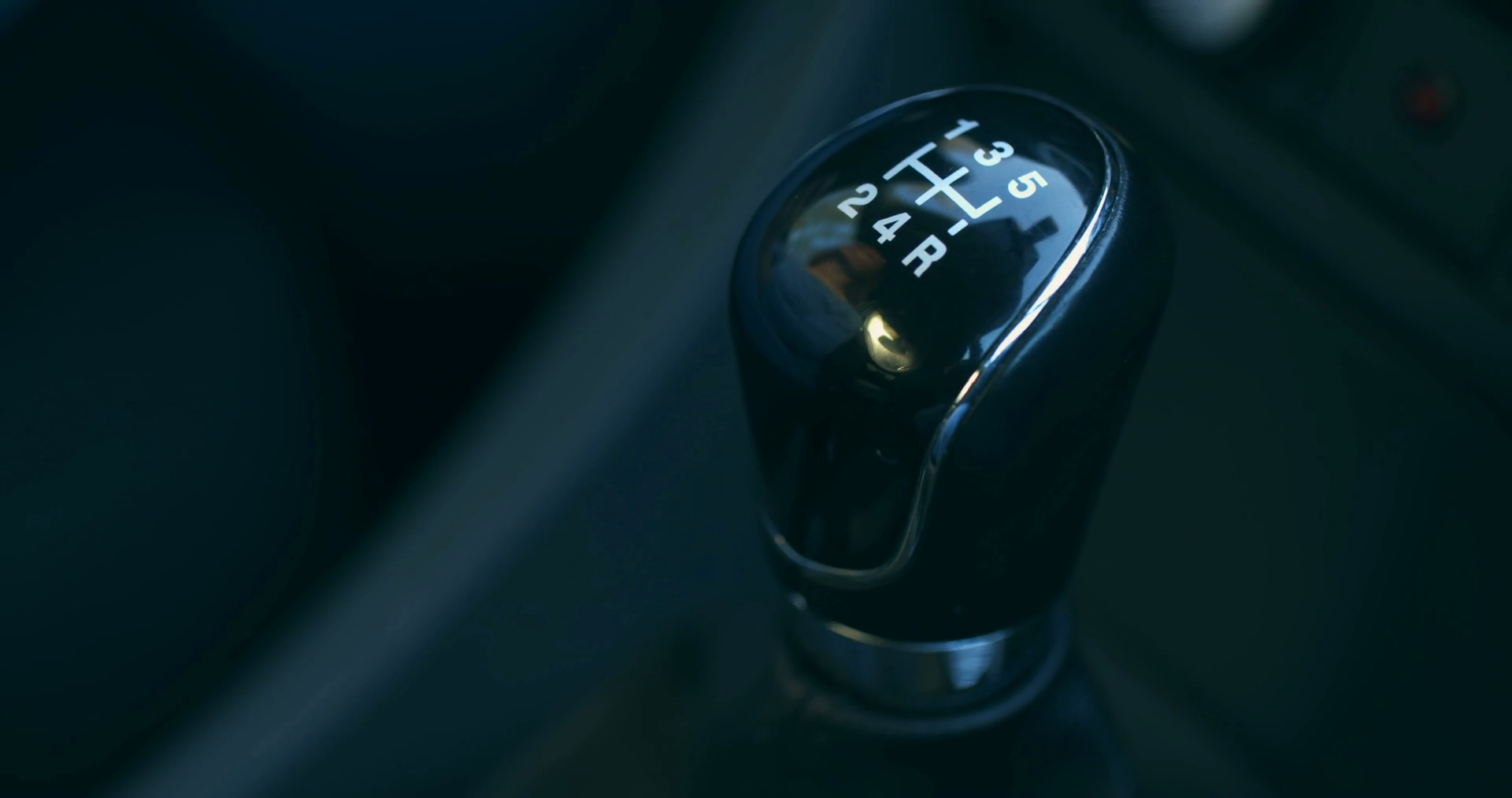 Female hand shifting gear while driving. Closeup footage. Stock Video