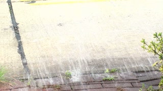 car splashing puddle