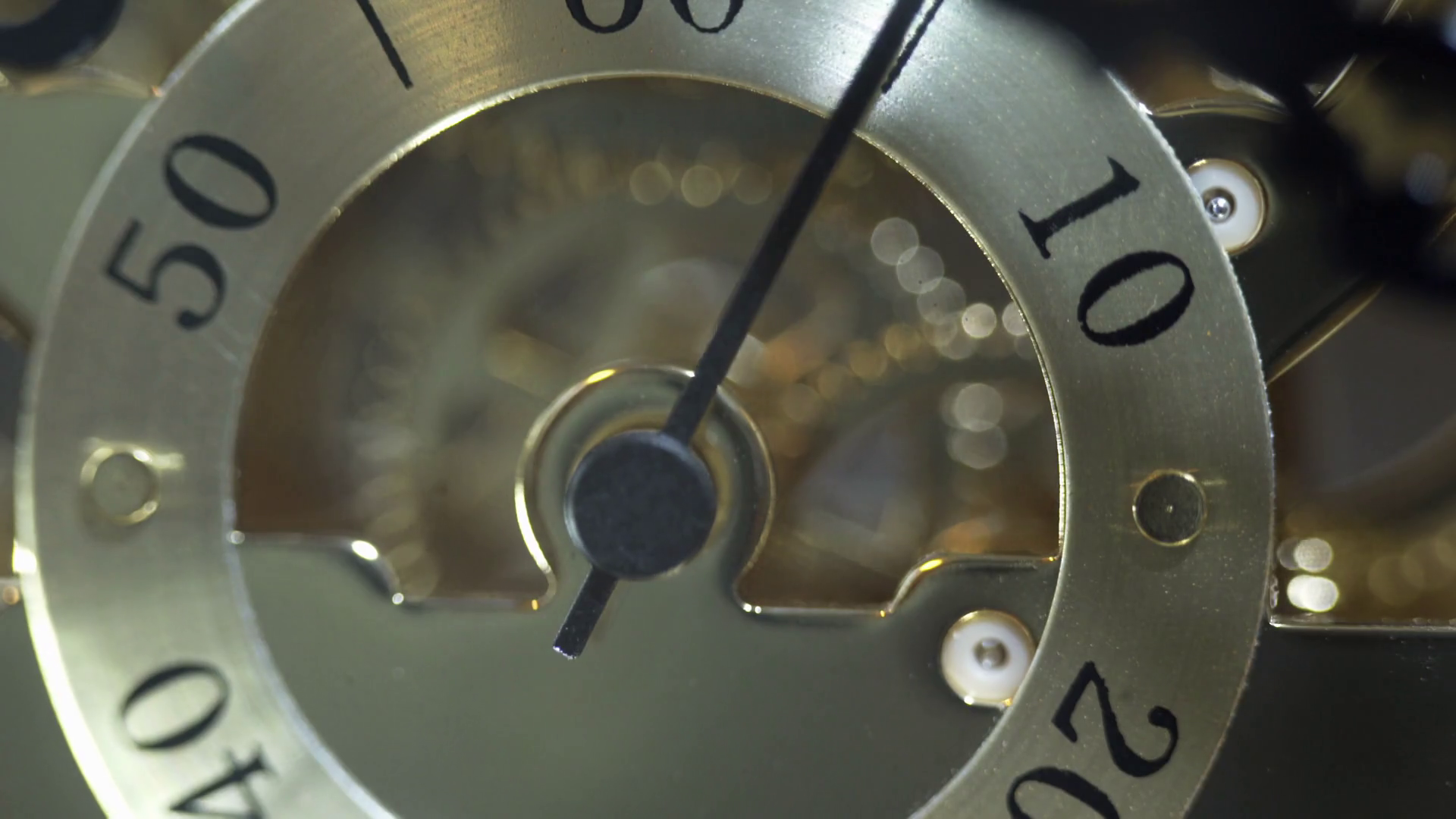 closeup of the second hand of a clock 4k Stock Video Footage 0023 SBV