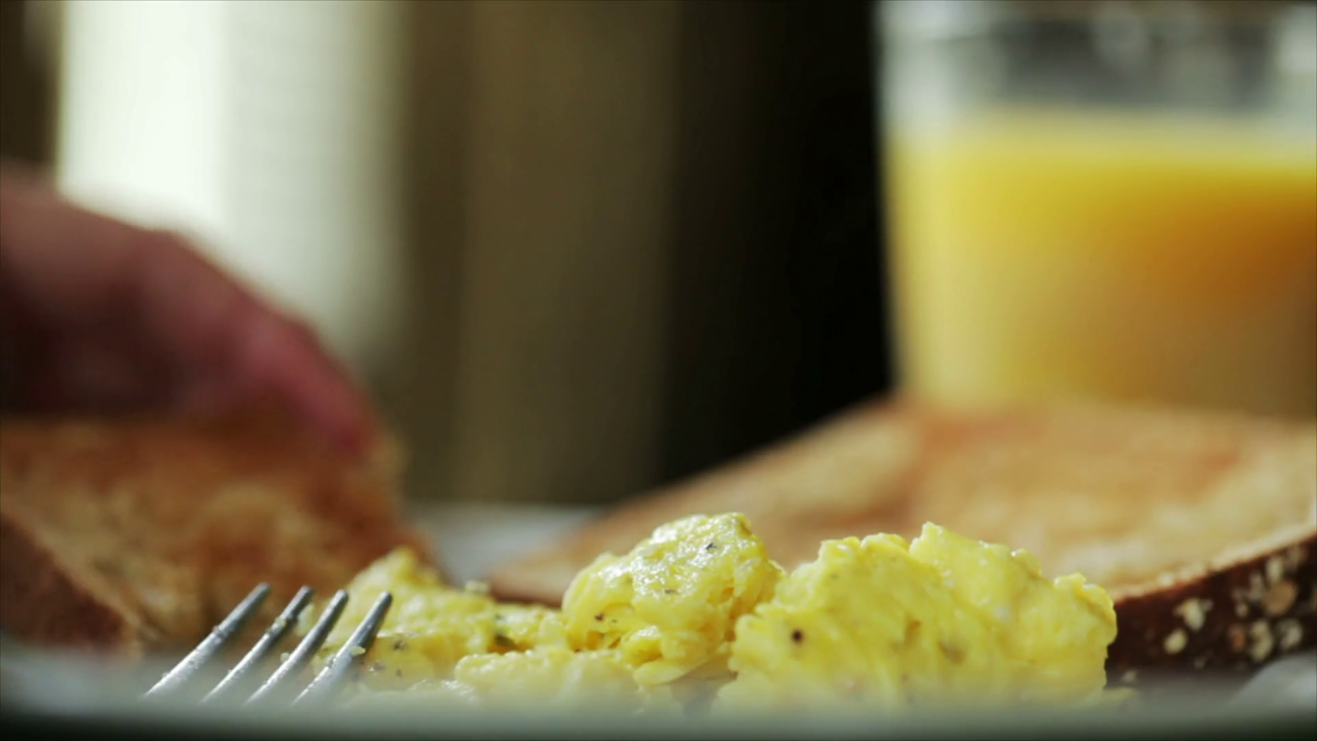 Eating Scrambled Eggs Wide Shot Stock Footage SBV305546929 Storyblocks