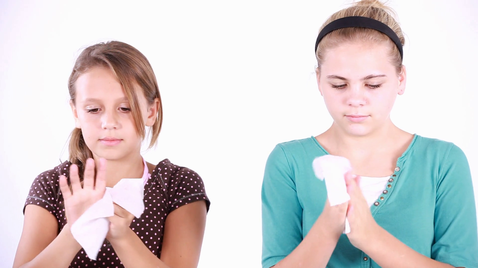 Girls Wiping Hands Stock Footage SBV301085810 Storyblocks