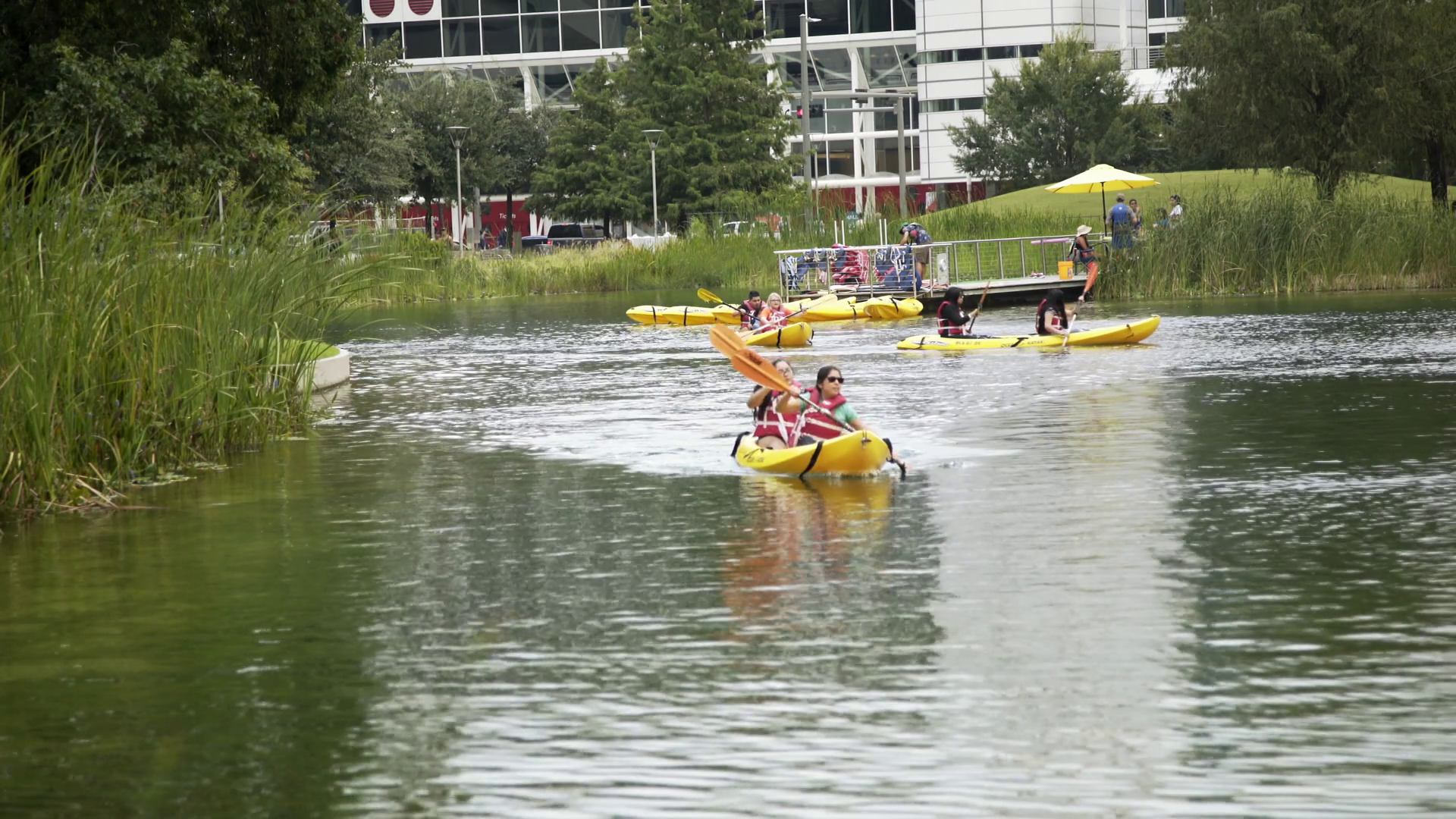 Houston Tx October 01 Kayak Boats In Stock Footage SBV309866559