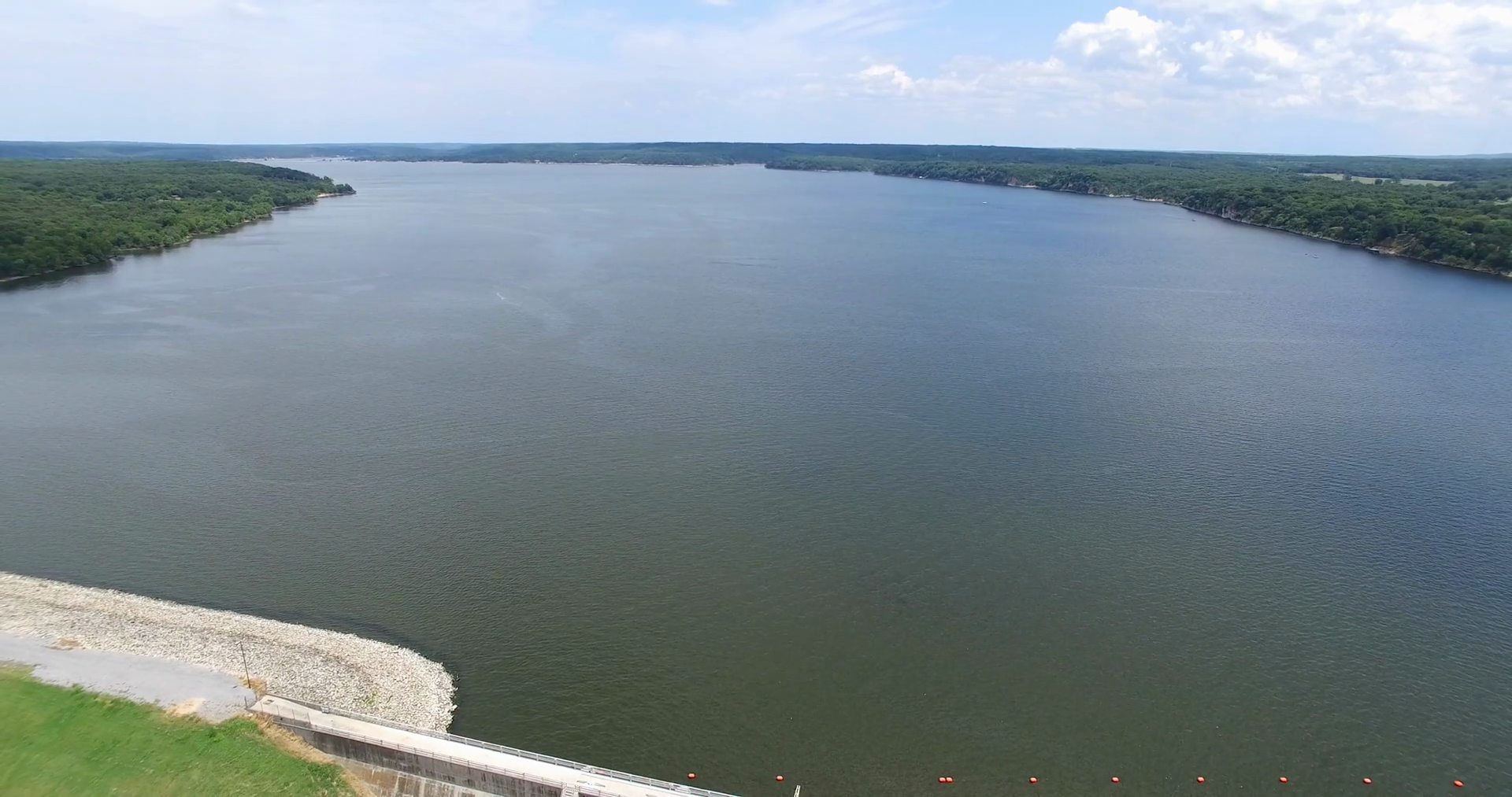 aerial overlooking robert s kerr dam 4k Stock Video Footage Storyblocks