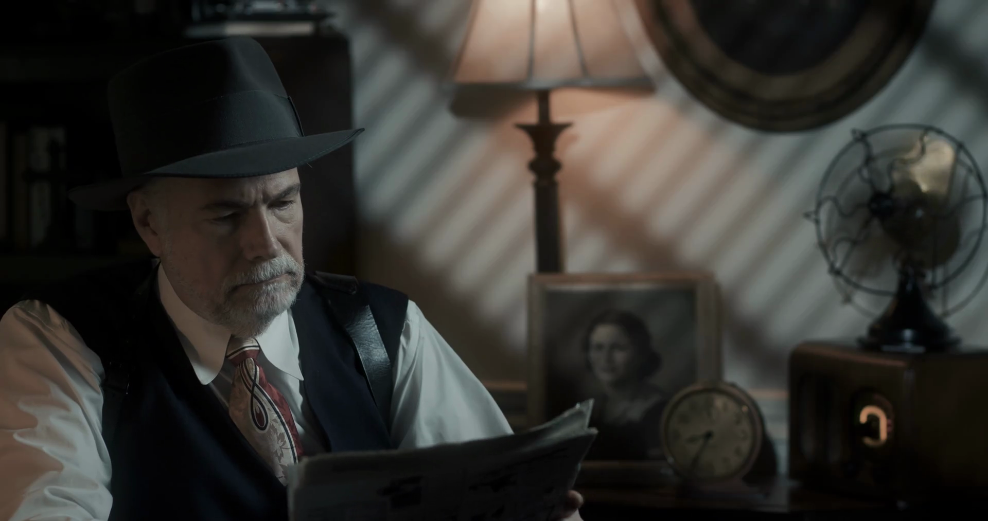 Film Noir Detective Listening To Radio Stock Footage SBV338599850 Storyblocks