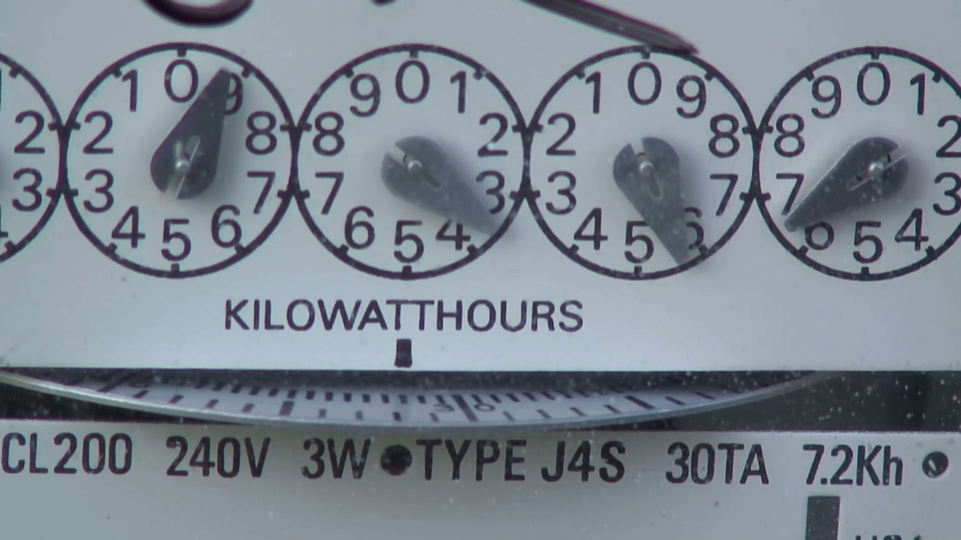 Macro Shot Of Electric Meter Spinning Stock Footage SBV331470835