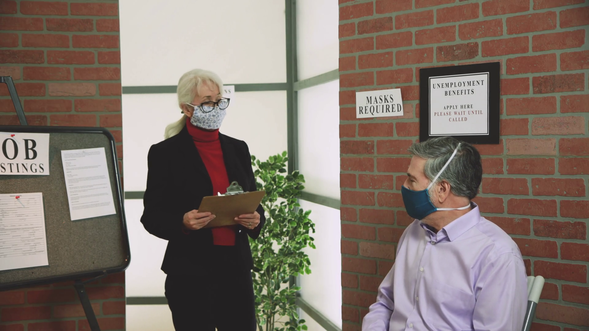 Man In Unemployment Office Getting Called To Stock Footage SBV338410545 Storyblocks