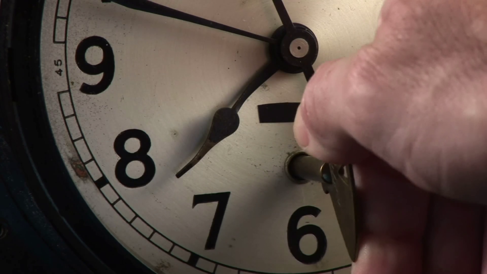 Mans Hand Winding Vintage Clock Stock Footage SBV331466885 Storyblocks