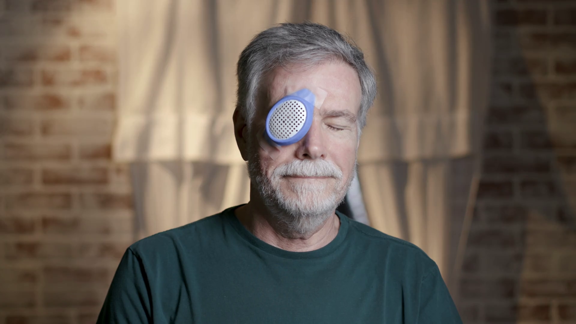 Senior Man Cataract Surgery Wearing Eye Stock Footage SBV346887573