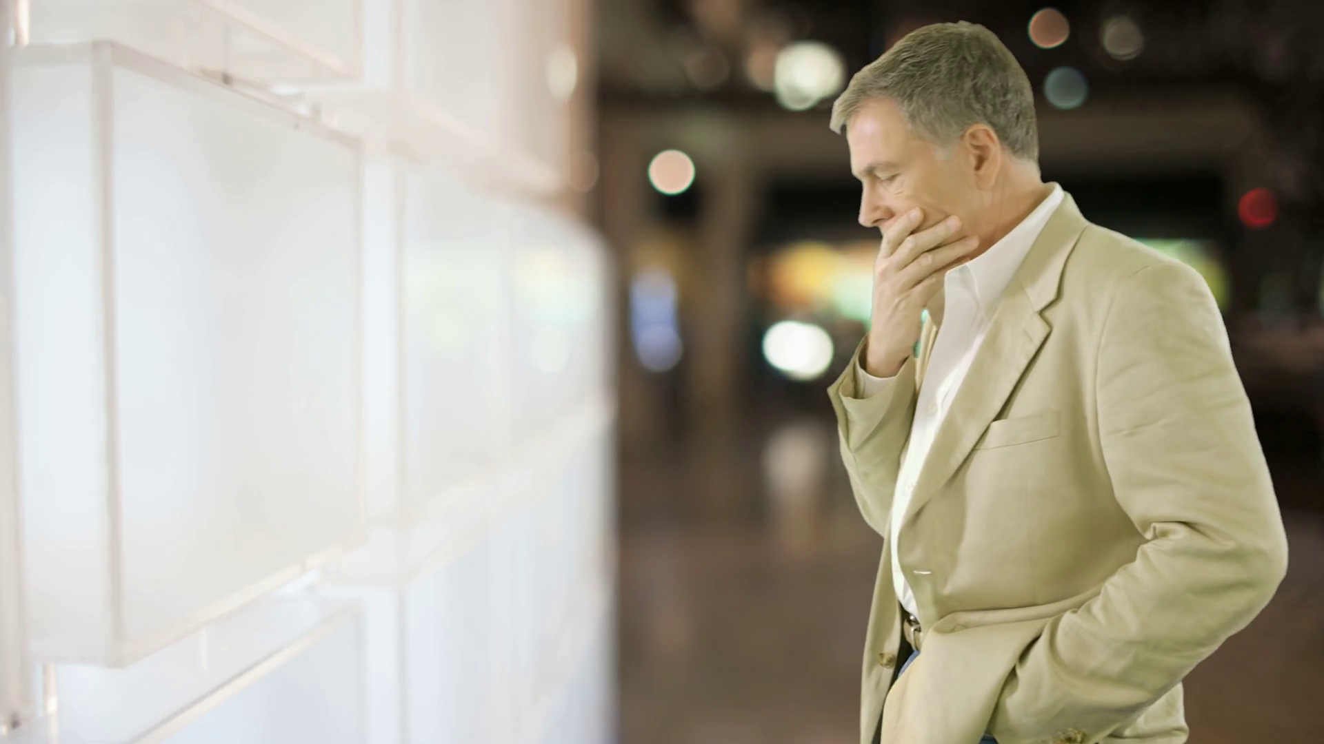 Worried Man Thinking Pacing Stock Footage SBV300610856 Storyblocks
