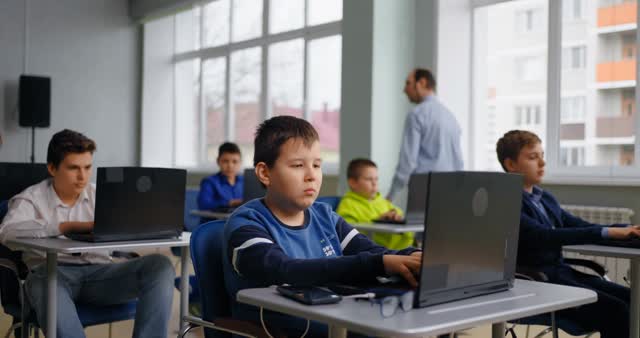 Computer Class Stock Footage: Royalty-Free Video Clips - Storyblocks