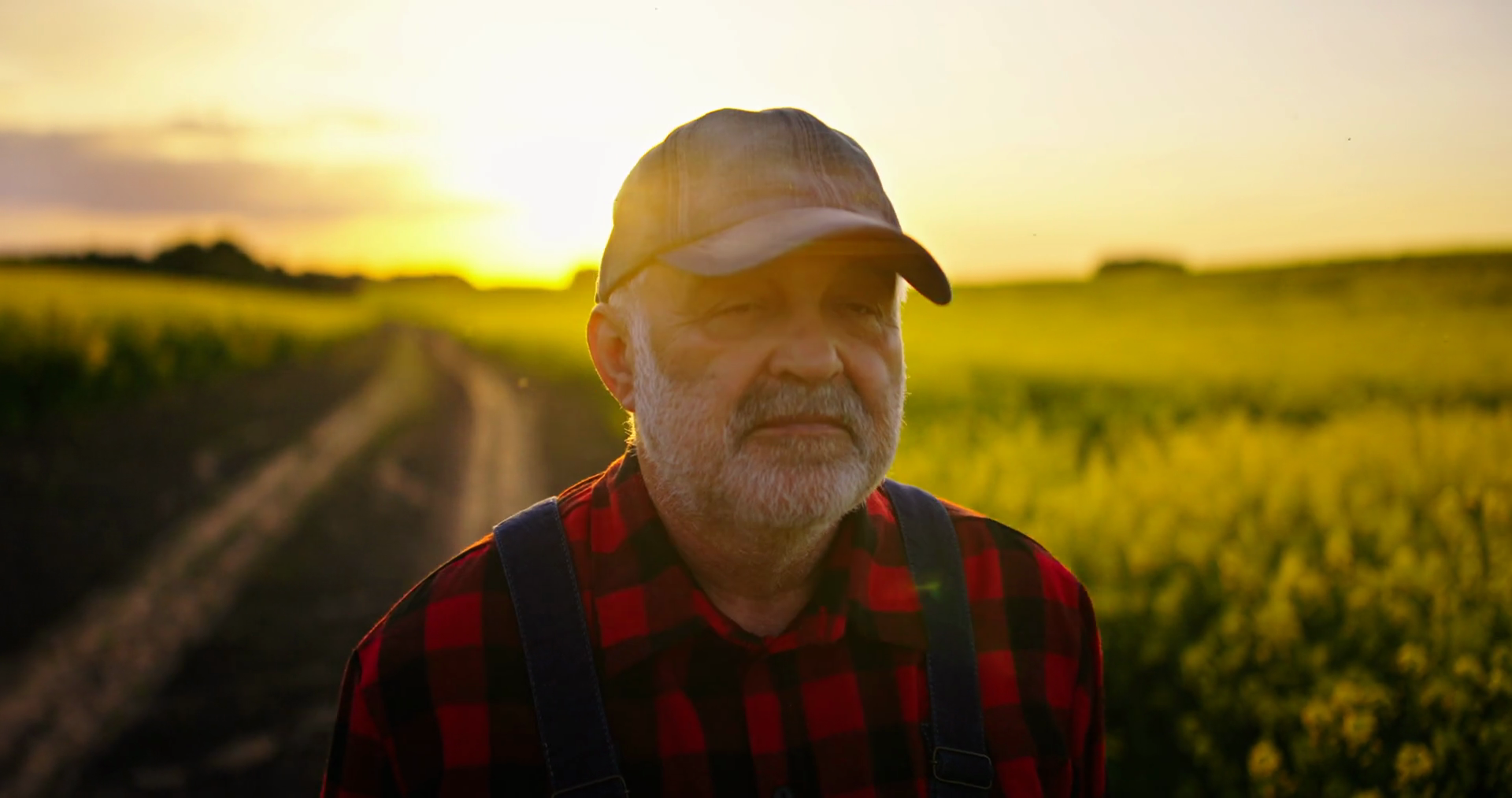 Traveling To Countryside Portrait Of Old Man Stock Footage SBV ...