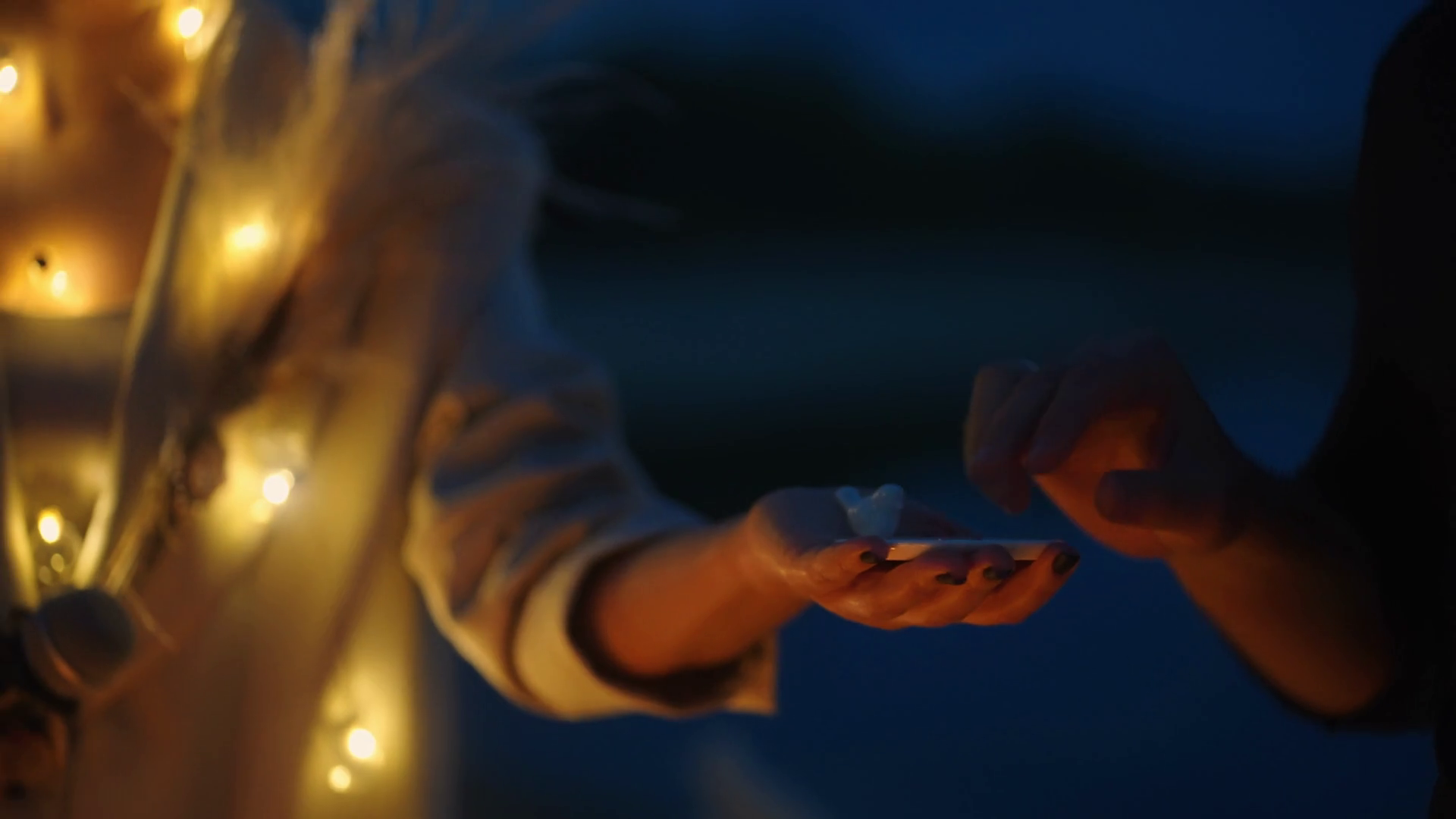 Romantic Wedding Ceremony In Night Exchange Stock Footage SBV-347775921 ...