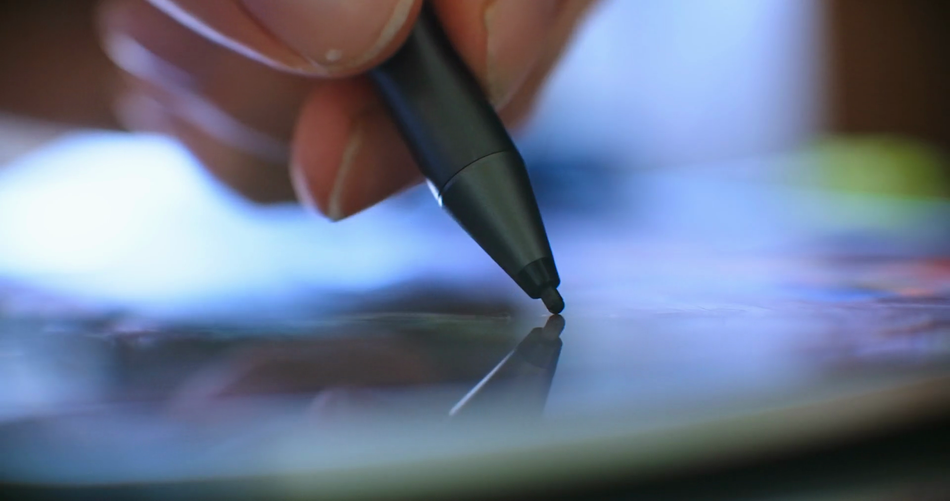 Man Drawing With Digital Pen Tablet Stock Footage SBV338539267