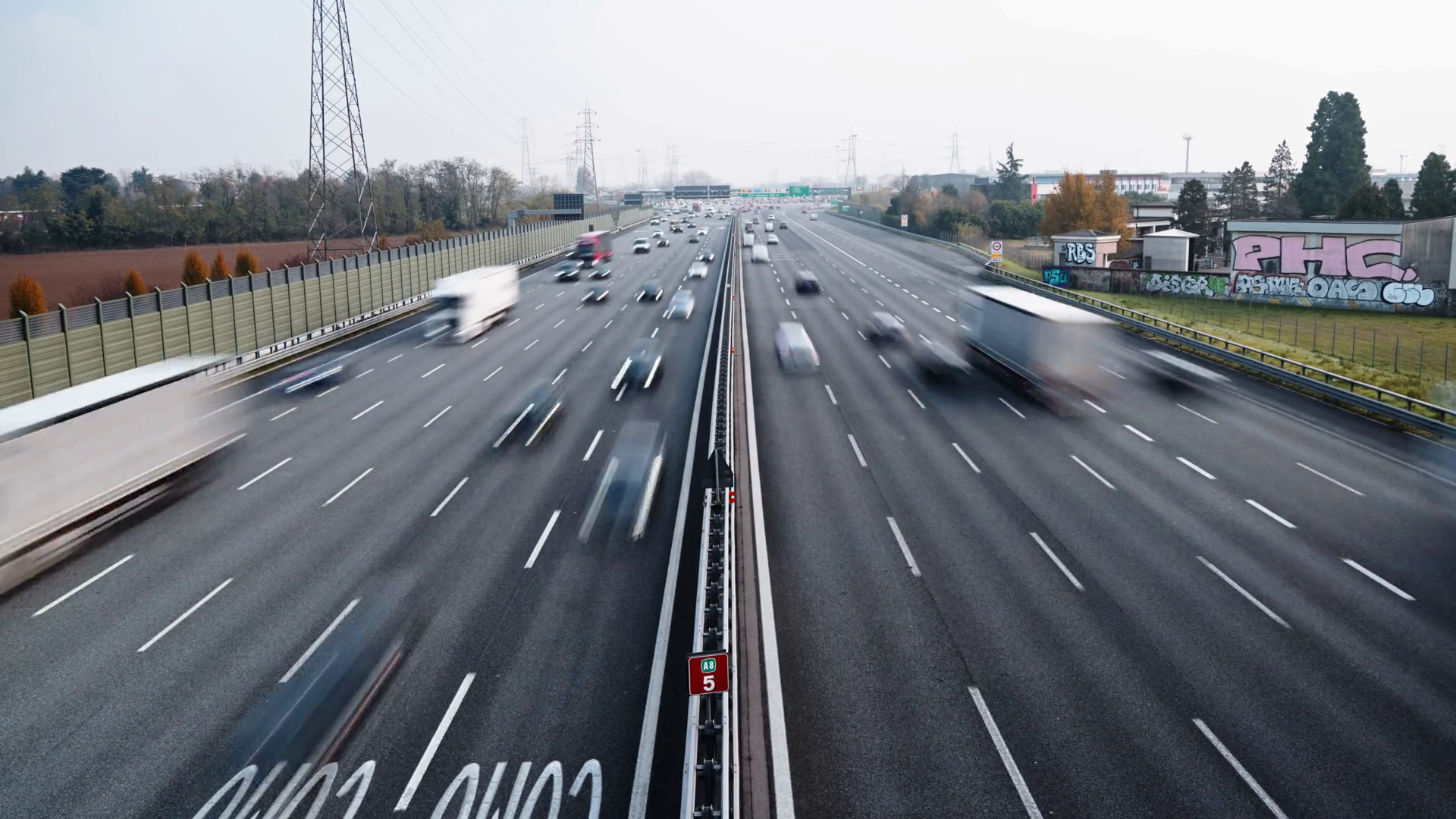 Fast-motion Footage Of Urban Highway Stock Footage SBV-351686843 ...