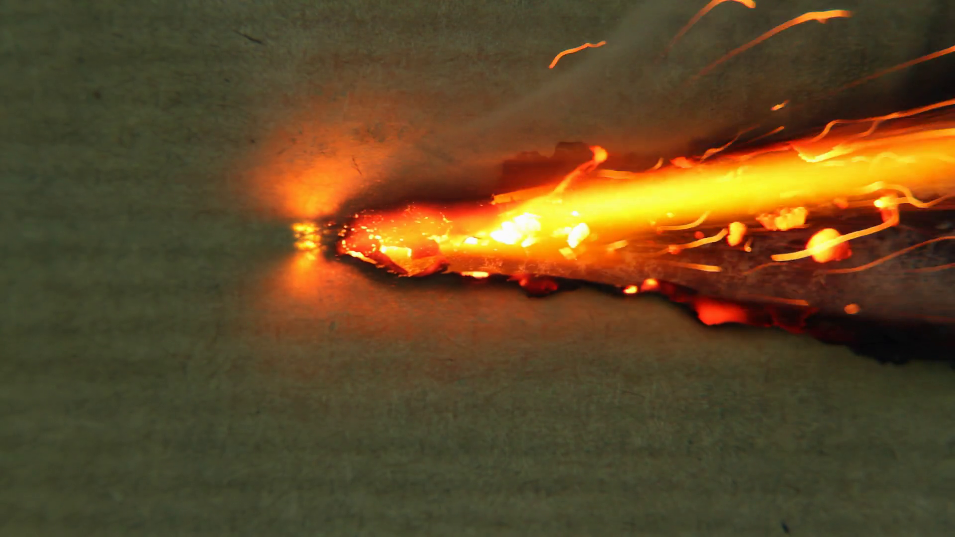 Closeup Shot Of Burning Detonation Cord Stock Footage SBV347483899
