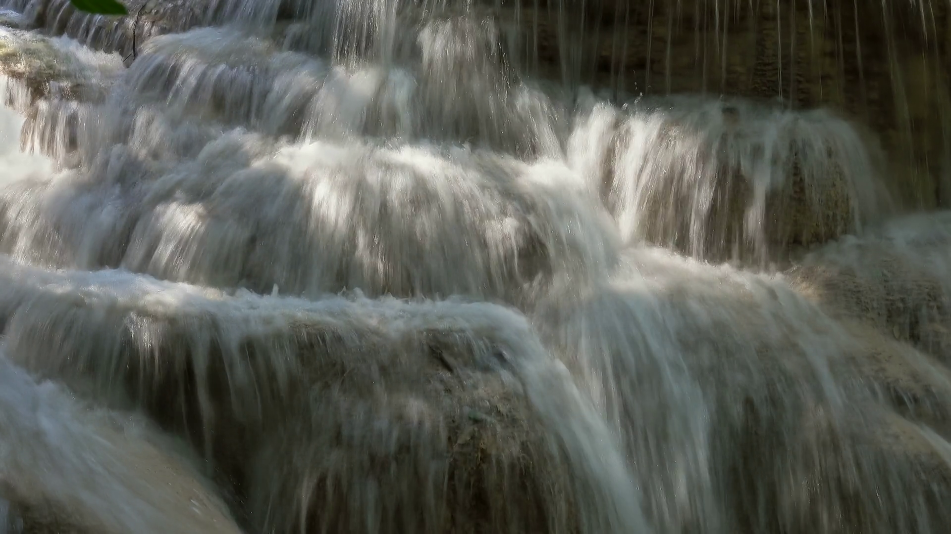 Beautifully Flowing Streams Of Waterfall Stock Footage SBV-348641165 ...