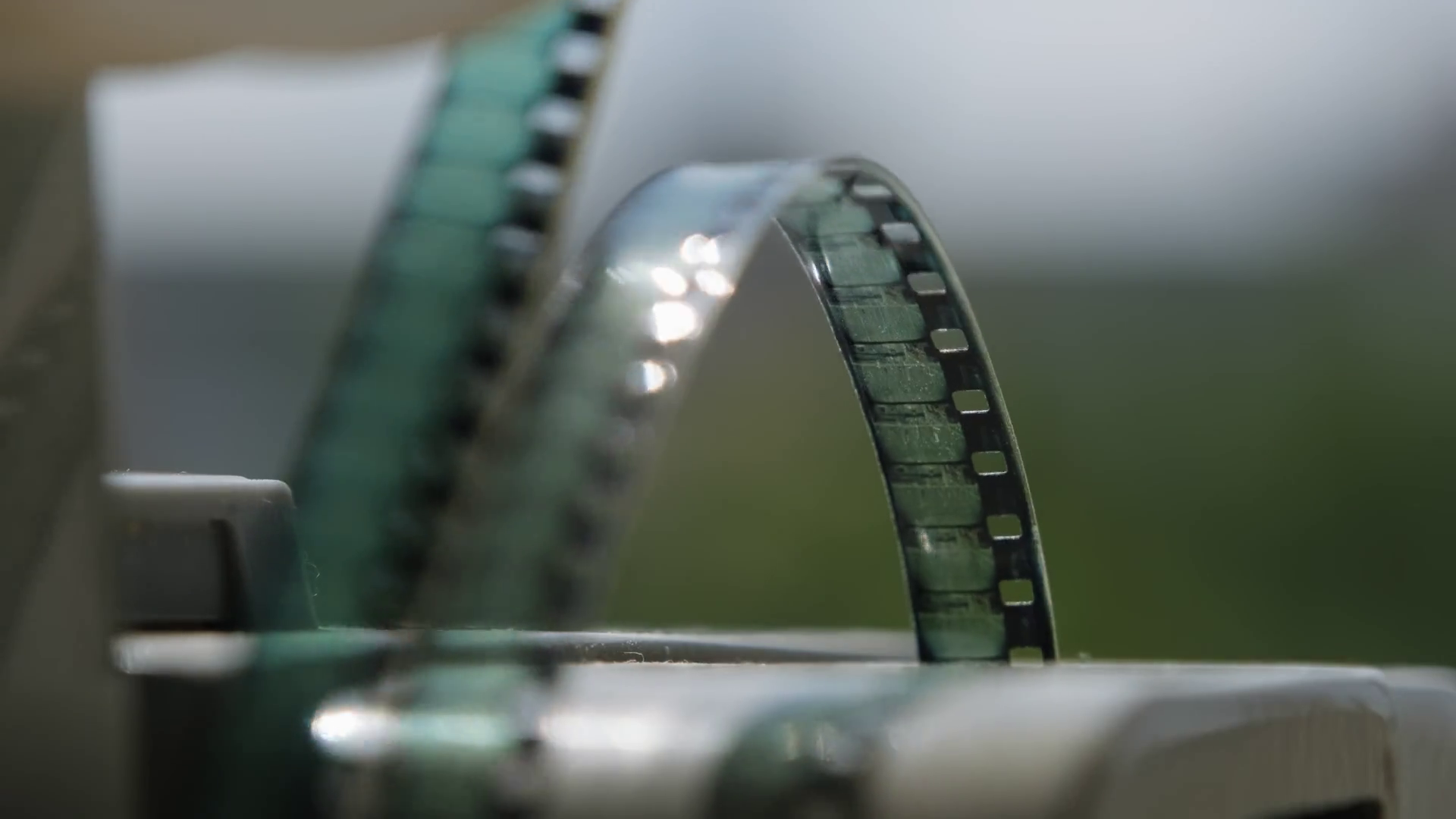 Close Up Of Old 8mm Film On Working Stock Footage SBV-348539172 ...