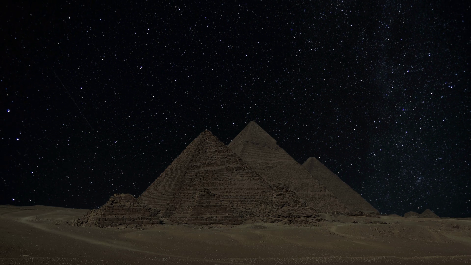 The Giza Great Pyramid Complex In Egypt Near Stock Footage SBV ...