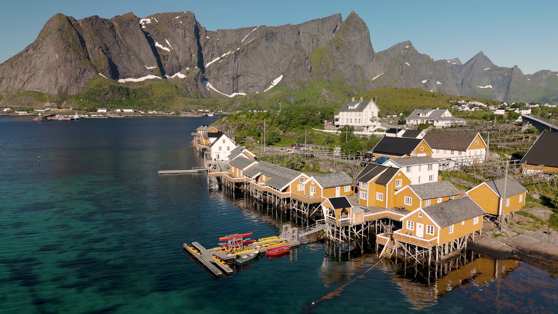 A Stunning Coastal Village In Norway Stock Footage SBV-352067914 ...