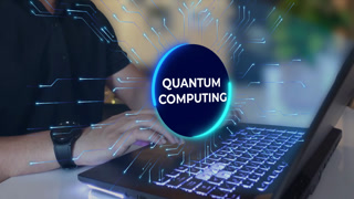 Quantum Computing neon network video