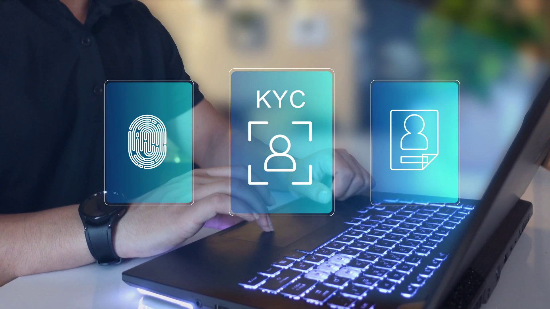 Kyc Compliance Interface With User Business Stock Footage SBV-352553890 ...
