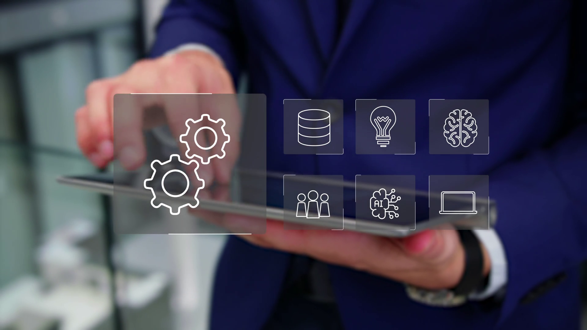 Animation Of Technology Business Process Stock Footage SBV-352609014 ...