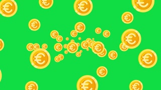 Coin flying in 4k quality