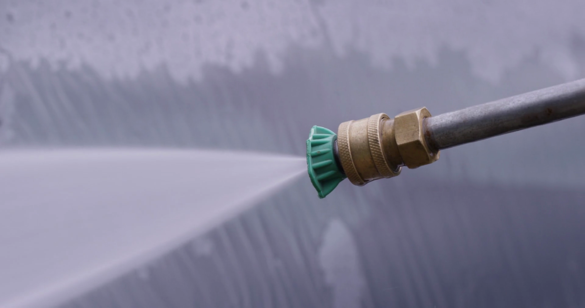 Pressure Washer Spraying Extreme Close Up Stock Footage SBV347706790