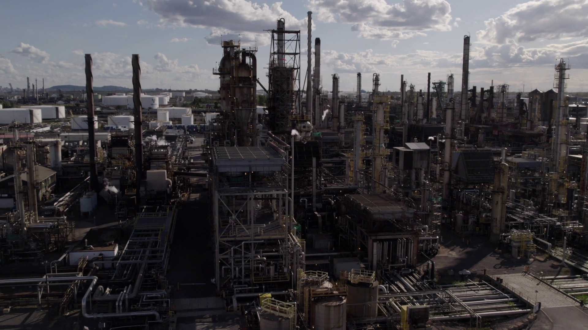 Refinery Plant Processing Oil Gas Industrial Stock Footage SBV ...