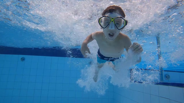 Jumps Into Pool Stock Footage Royalty Free Video Clips Storyblocks