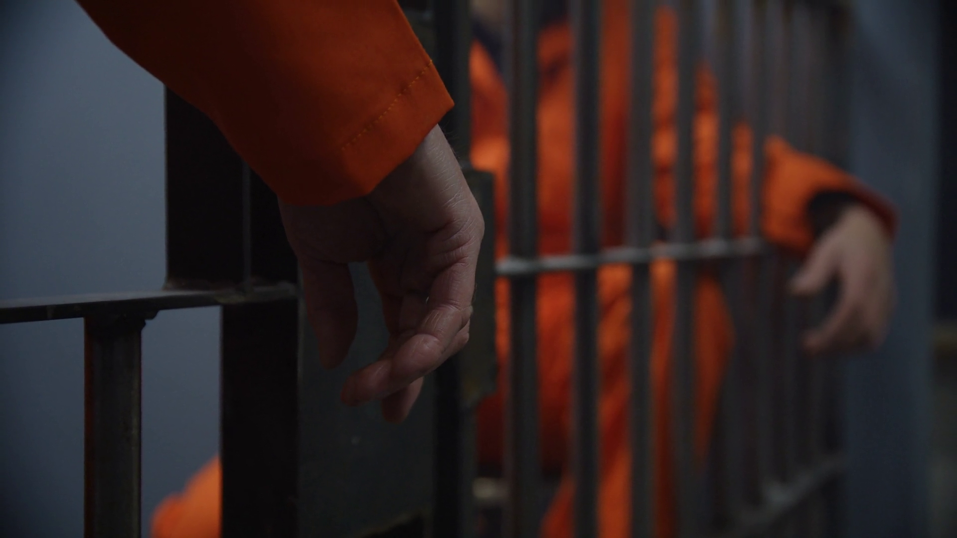 Close Up View Of Hands Of Inmates Behind Stock Footage SBV-351671834 ...