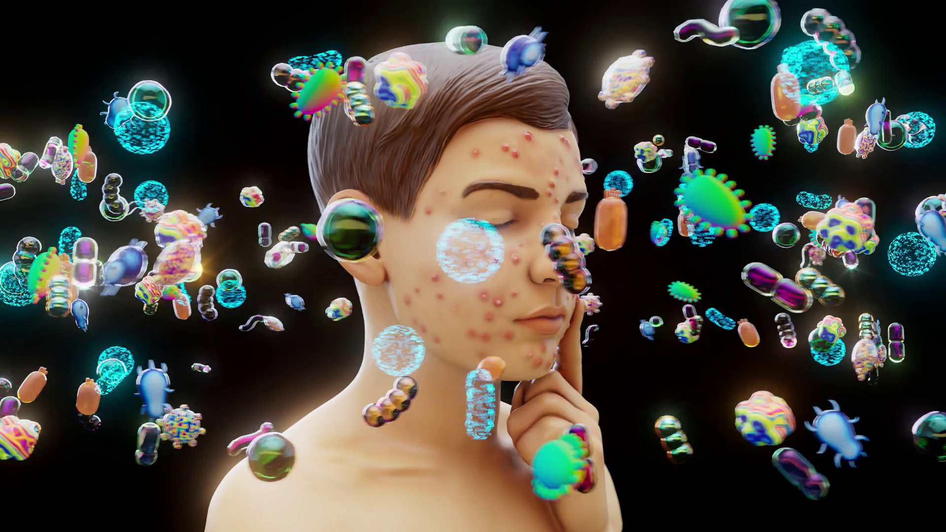 Conceptual 3d Animation Of Teenager With Stock Footage SBV-353184757 ...